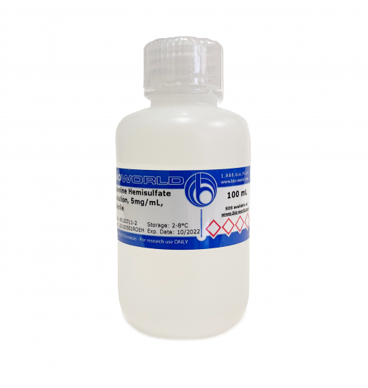 Adenine Hemisulfate Solution, 5mg/mL, Sterile