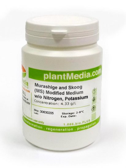 Murashige and Skoog (MS) Medium w/o Nitrogen, Potassium, or Phosphates