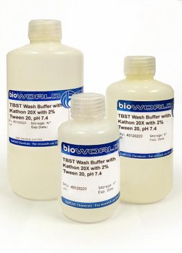 TBST Wash Buffer with Kathon 20X with 2% Tween 20, pH 7.4