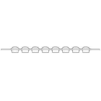 PCR Dome Caps (only), 8-Strip (125 Strips), 0.2 mL, Clear
